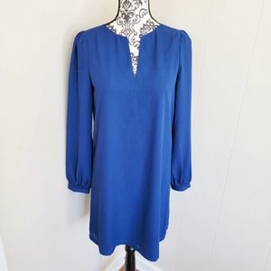 Tinley Road Blue Long Sleeve Sheath Dress